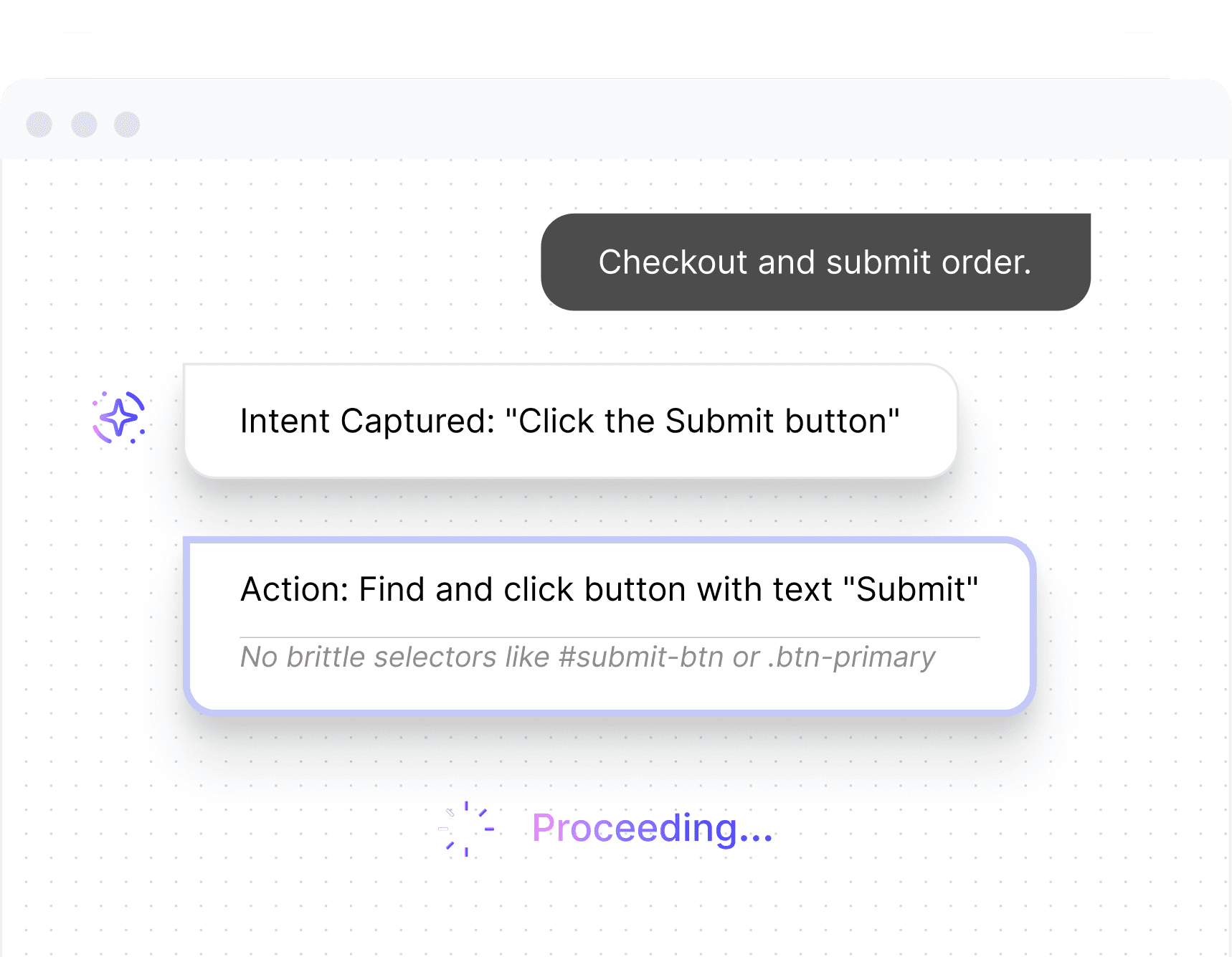Intent-based test execution interface in Shiplight
