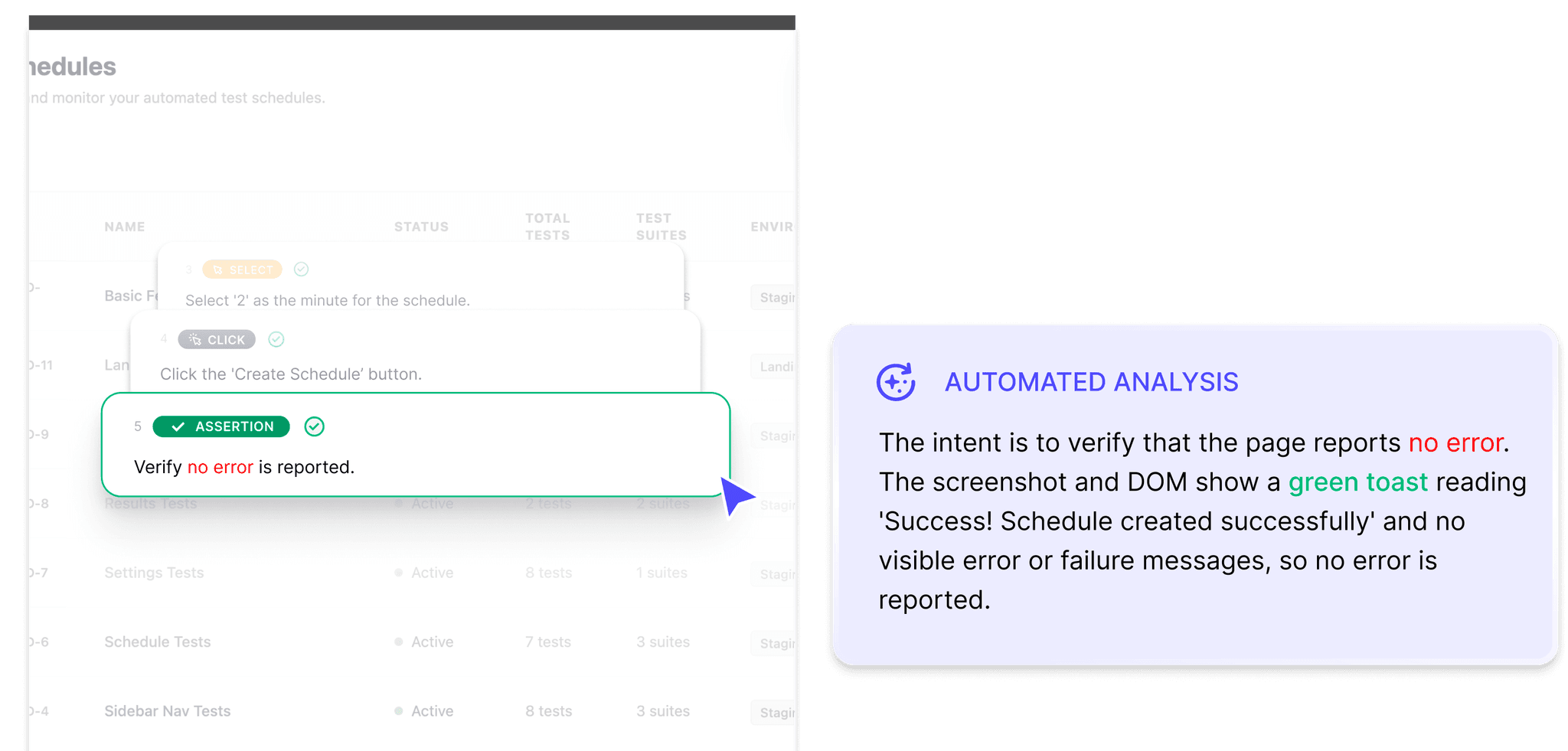 AI-powered accurate test assertions view in Shiplight
