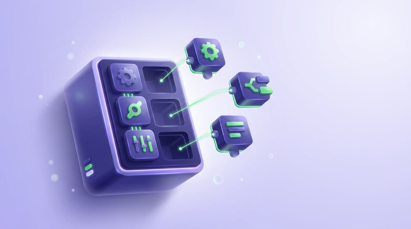 Illustrated Shiplight blog cover: a small protocol server being assembled from a few well-labeled tool components.