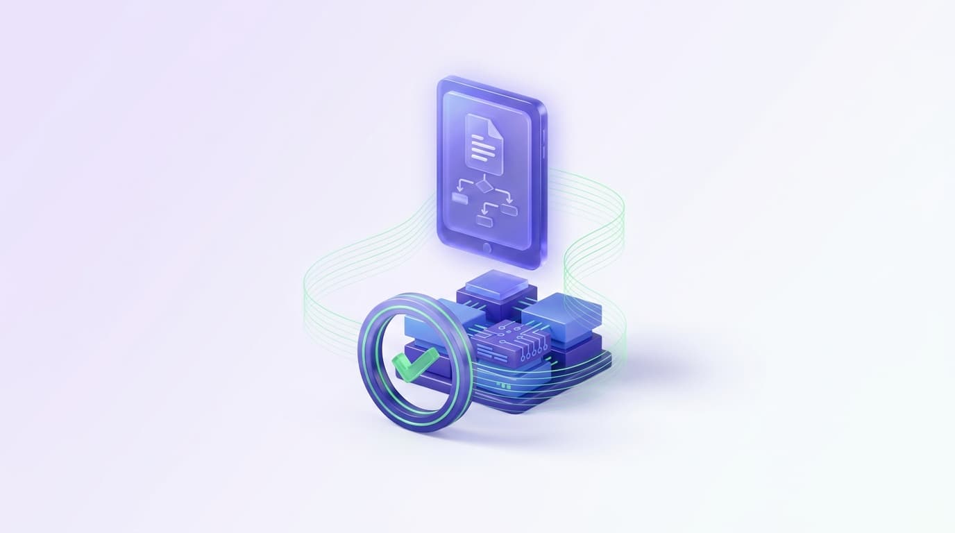 Illustrated Shiplight blog cover: a glossy proposed plan document floating above a codebase with an approval gate before any edit reaches the files.