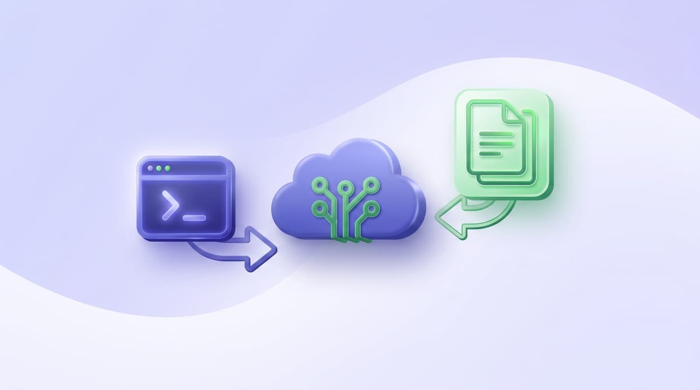 Illustrated Shiplight blog cover: a glossy terminal window dispatching a coding task to a cloud sandbox and receiving a finished diff back.