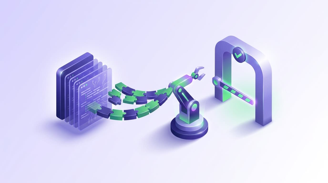 Illustrated Shiplight blog cover: a committed instruction file feeding conventions into a coding agent, with an enforcement gate beside it.