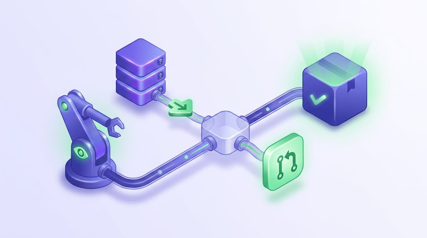 Illustrated Shiplight blog cover: an agent connected to a repository, reading issues and opening a pull request through a protocol connector.