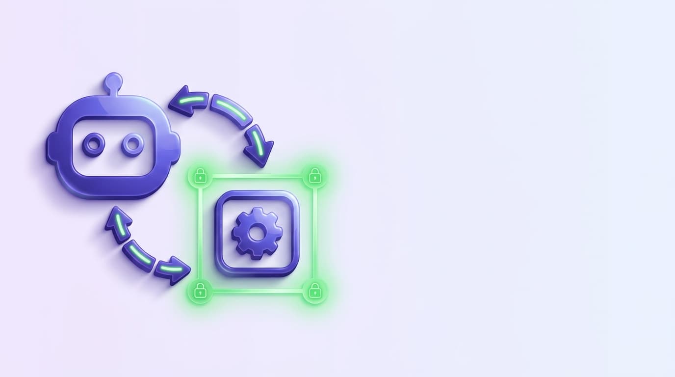 Illustrated Shiplight blog cover: a protocol connector between an agent and a tool, with a scoped permission boundary drawn around the tool.