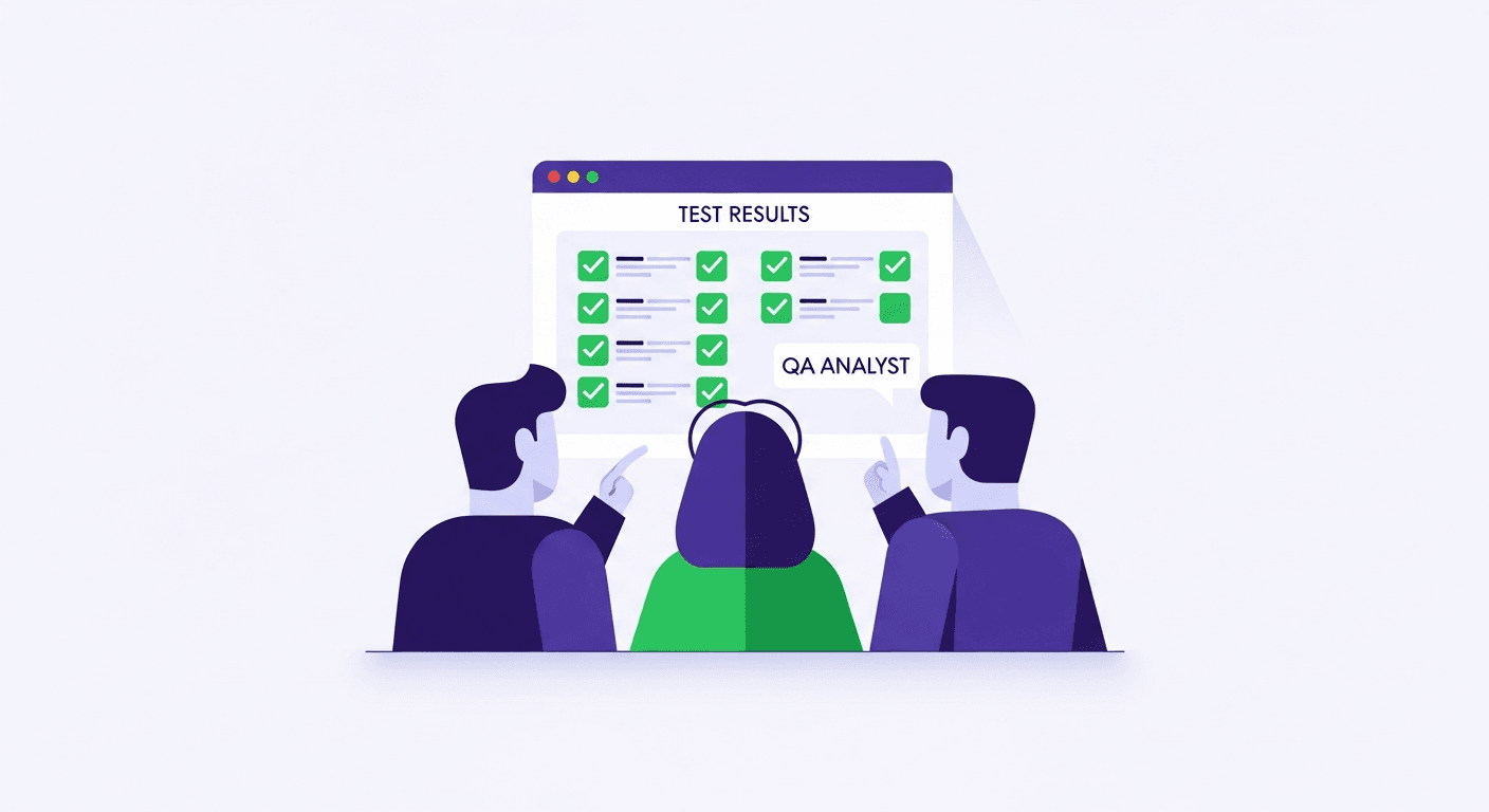 Product manager, designer, and QA analyst collaborating on no-code test automation with Shiplight AI